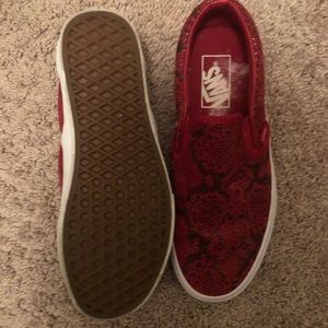 Snake print vans